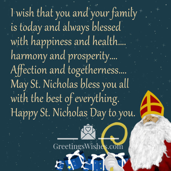 Saint Nicholas Day Wishes Messages (6th December) - Greetings Wishes