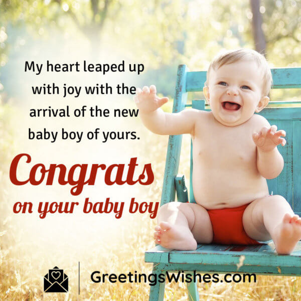 Congratulations Baby Boy - Greetings Wishes