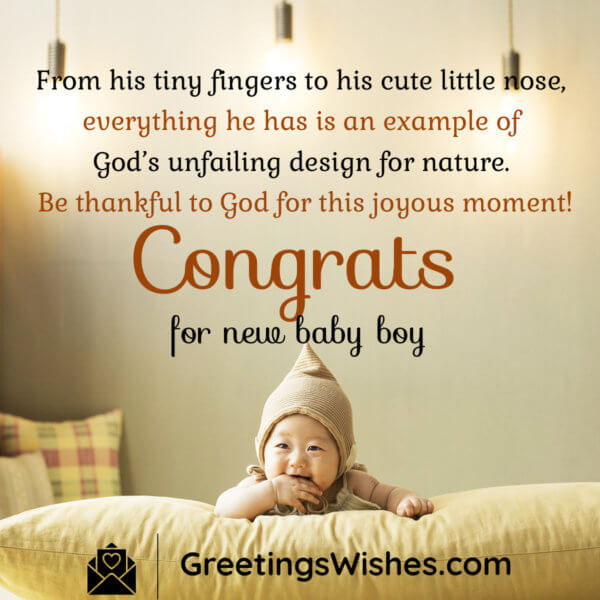 Congratulations Baby Boy - Greetings Wishes