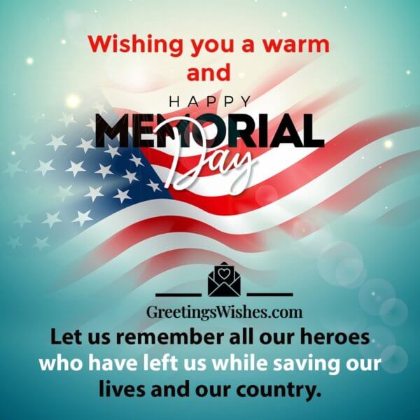 US Memorial Day Wishes Messages ( 29th May) - Greetings Wishes