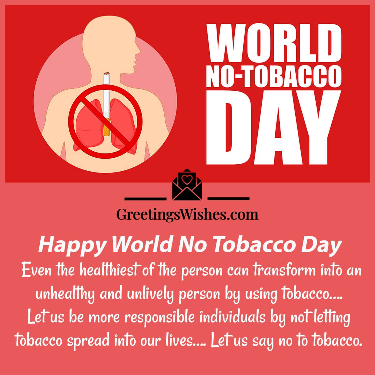 Happy World No Tobacco Day