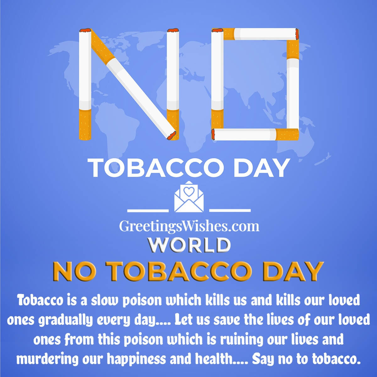 World No Tobacco Day Say No To Tobacco