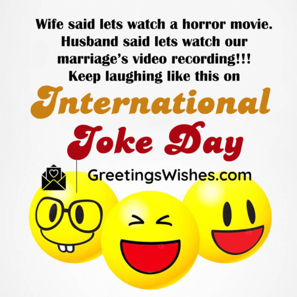 International Joke Day Wishes (1st July) Greetings Wishes