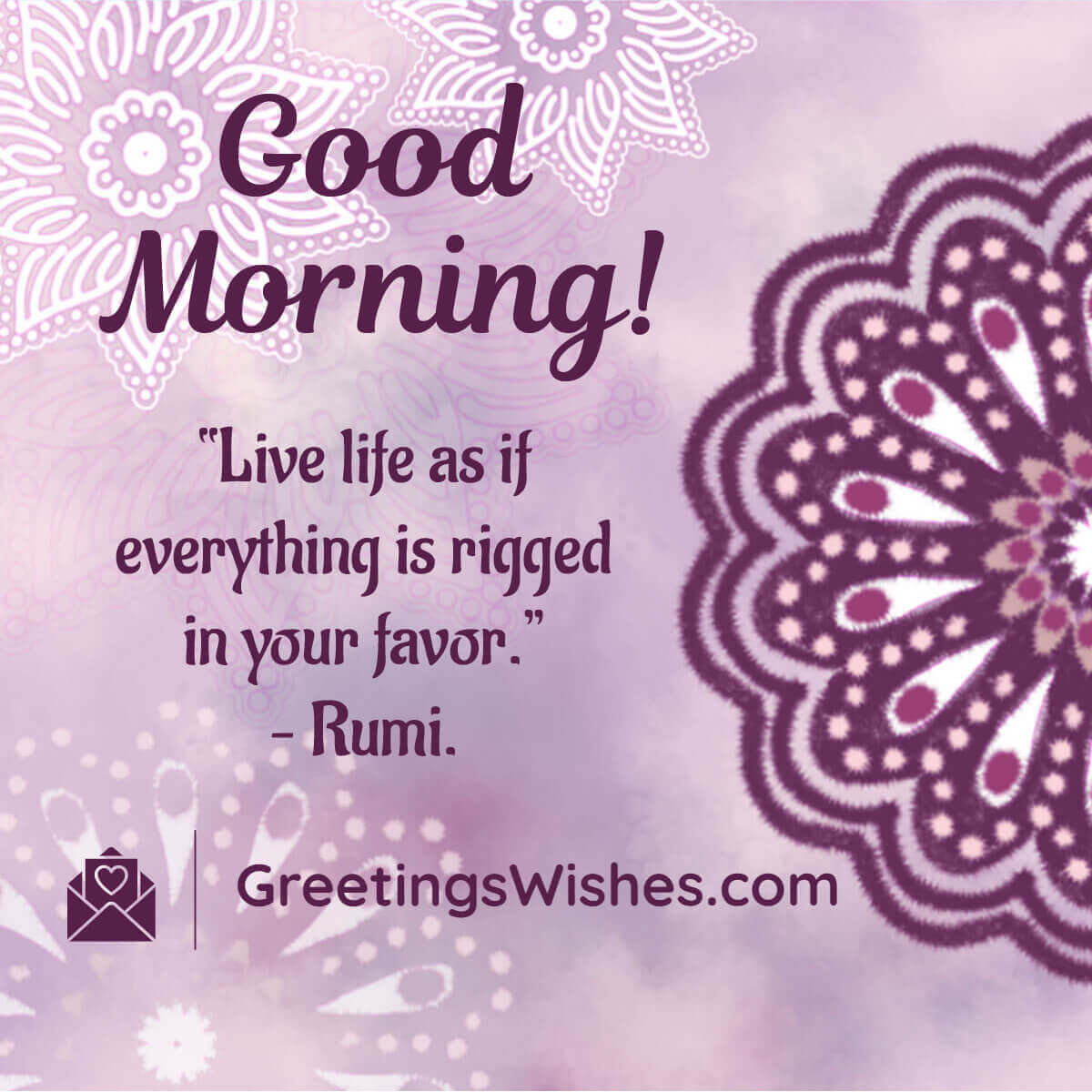 Good Morning Rumi Quotes - Greetings Wishes