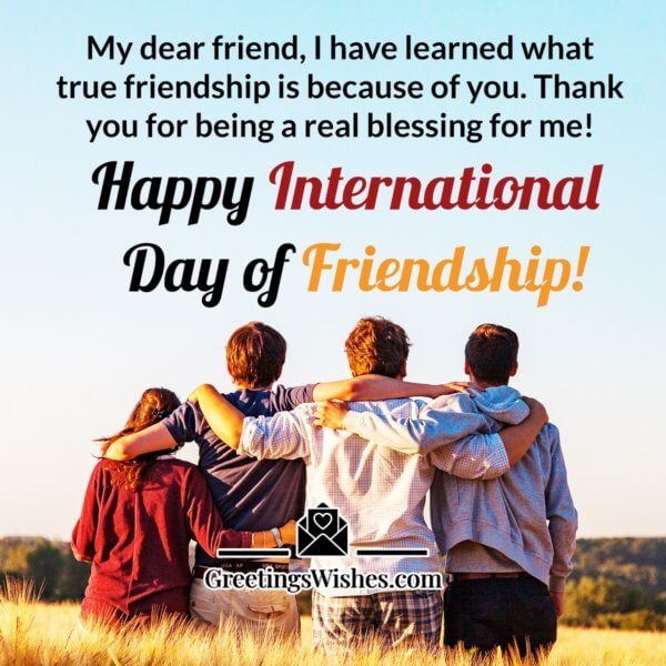 International Day of Friendship Wishes (4th August) - Greetings Wishes