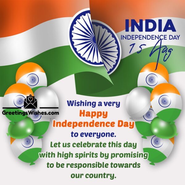 Independence Day of India Wishes (15th August) - Greetings Wishes