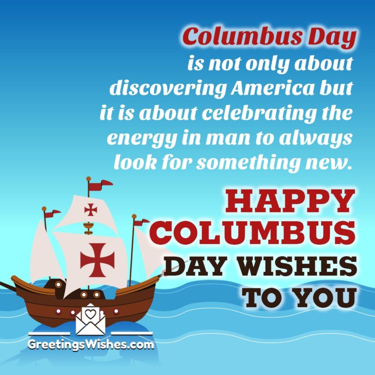 Columbus Day Wishes Messages (14 October) - Greetings Wishes