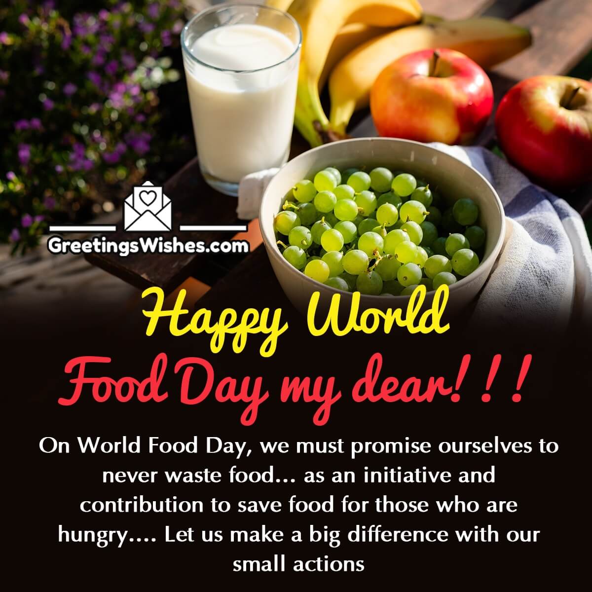 Happy World Food Day Wish