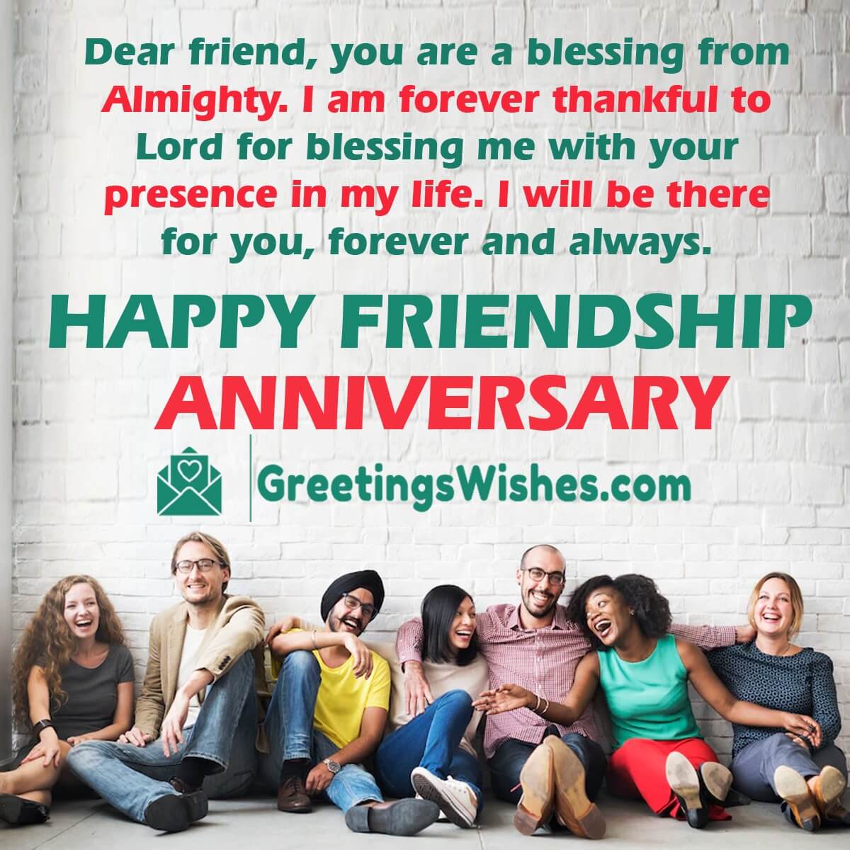 Happy Friendship Anniversary Image