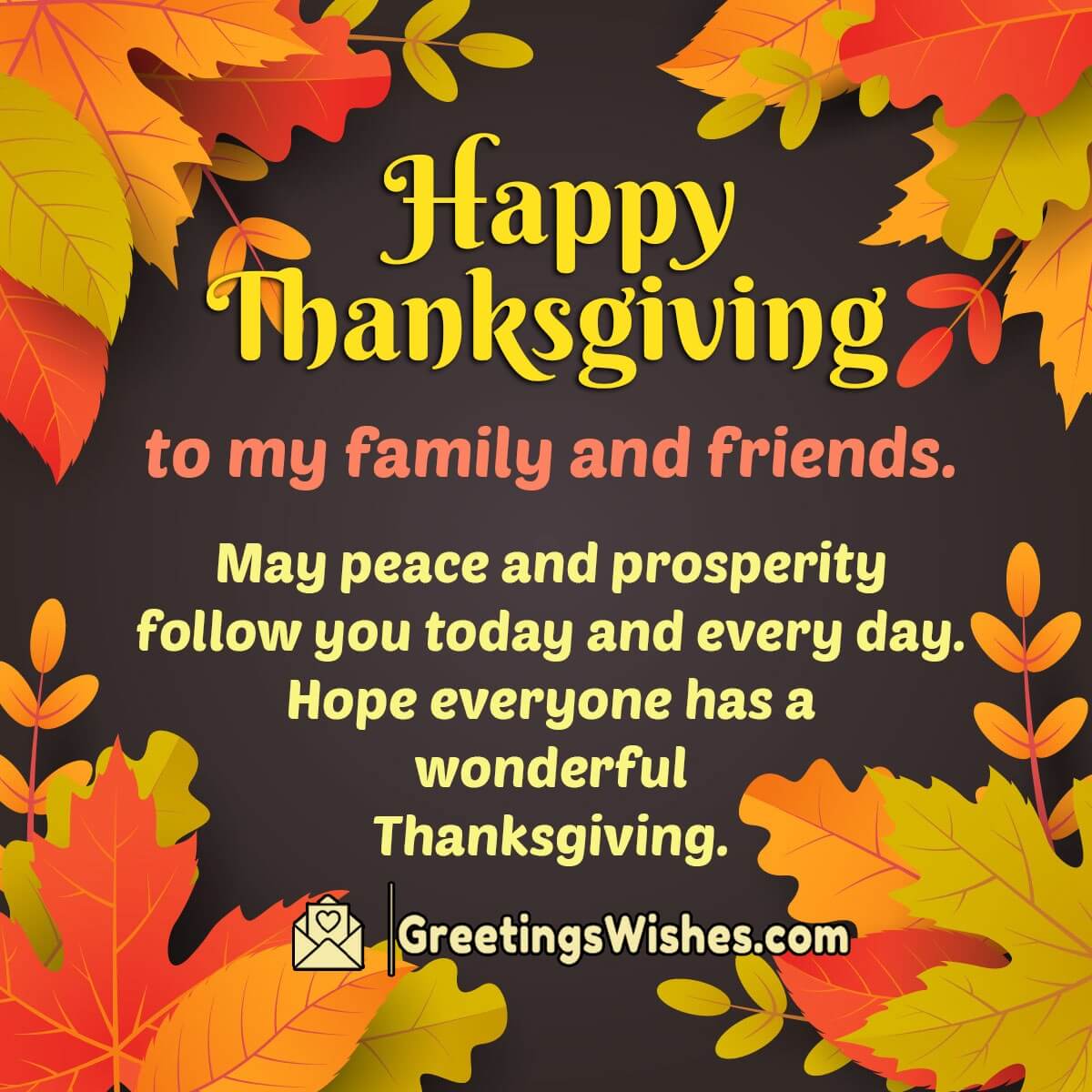 Thanksgiving Day Wishes, Messages (24th November) - Greetings Wishes