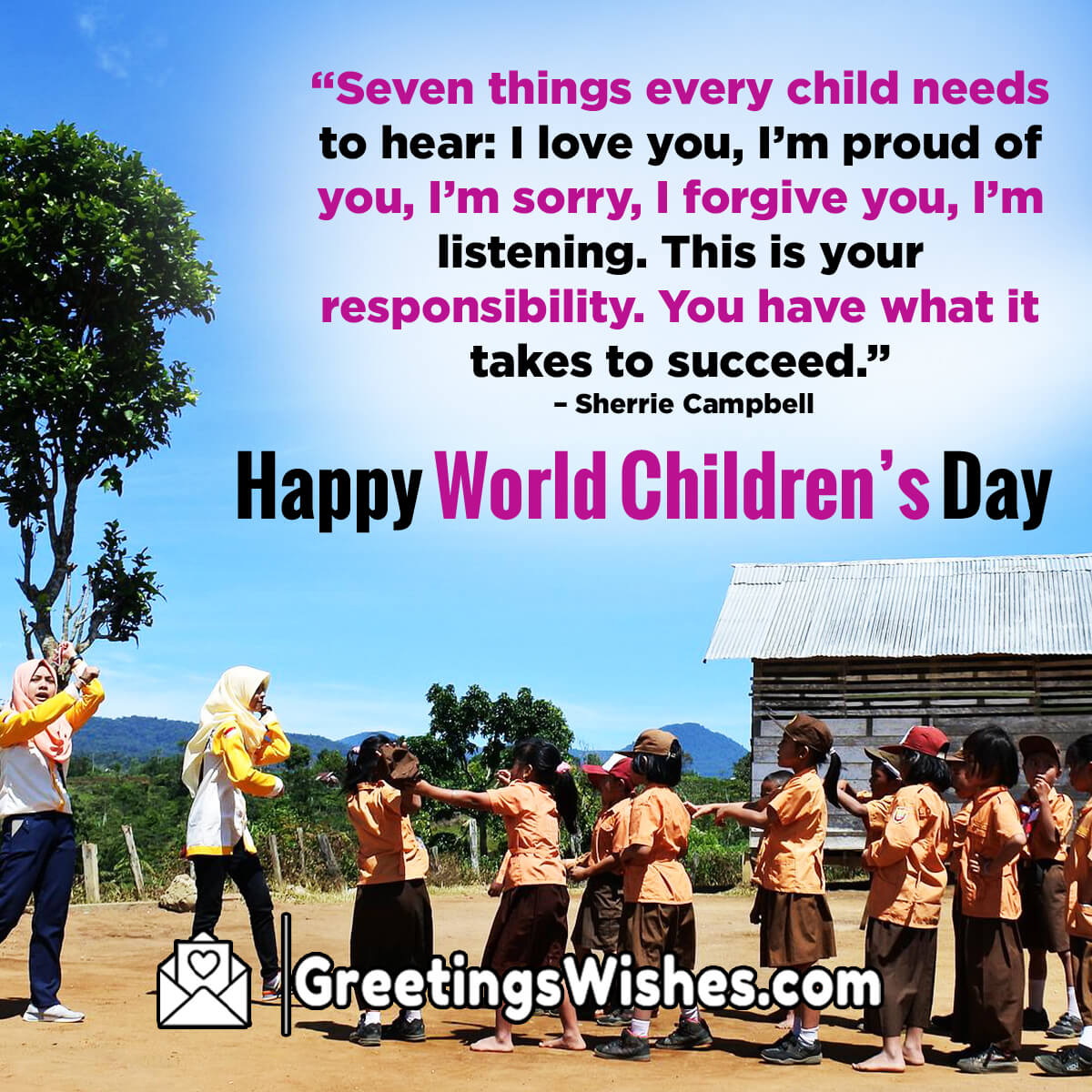 World Children’s Day Wishes Messages (20 November) - Greetings Wishes