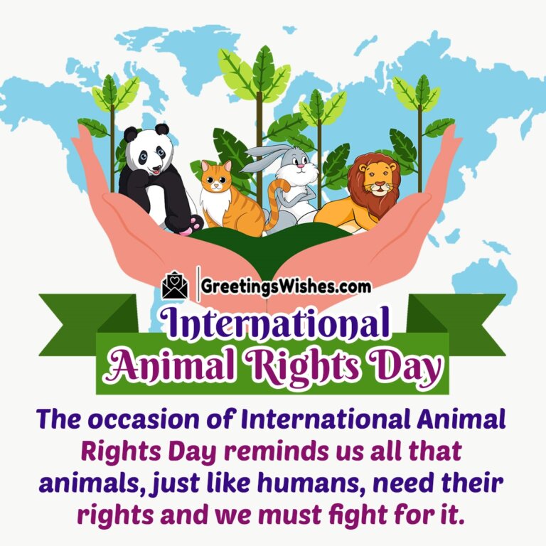 International Animal Rights Day (10 January) Greetings Wishes