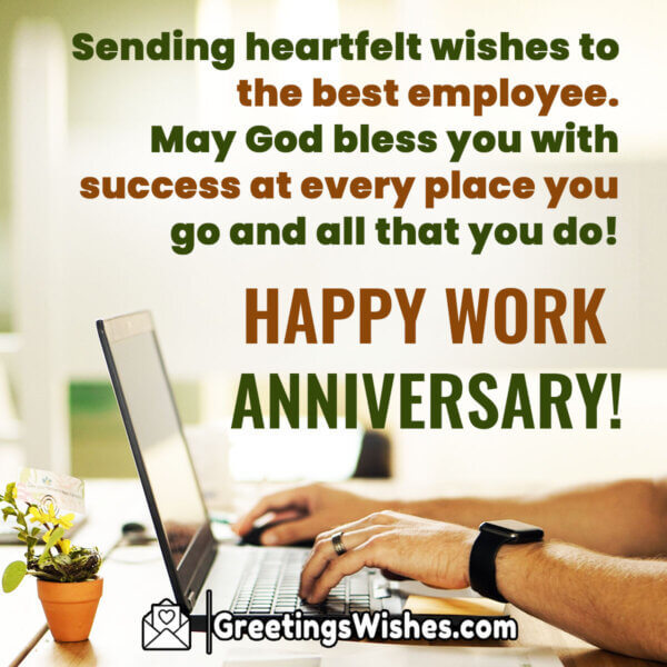 Work Anniversary Greetings - Greetings Wishes