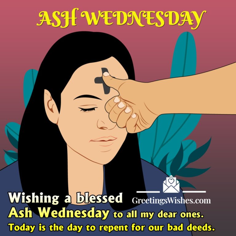 Ash Wednesday Wishes Messages ( 14 February ) - Greetings Wishes