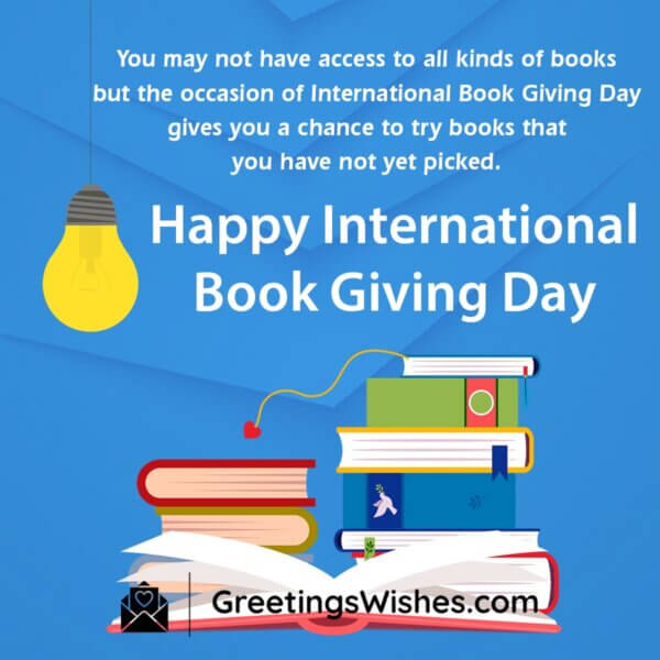 International Book Giving Day Wishes 14th February Greetings Wishes