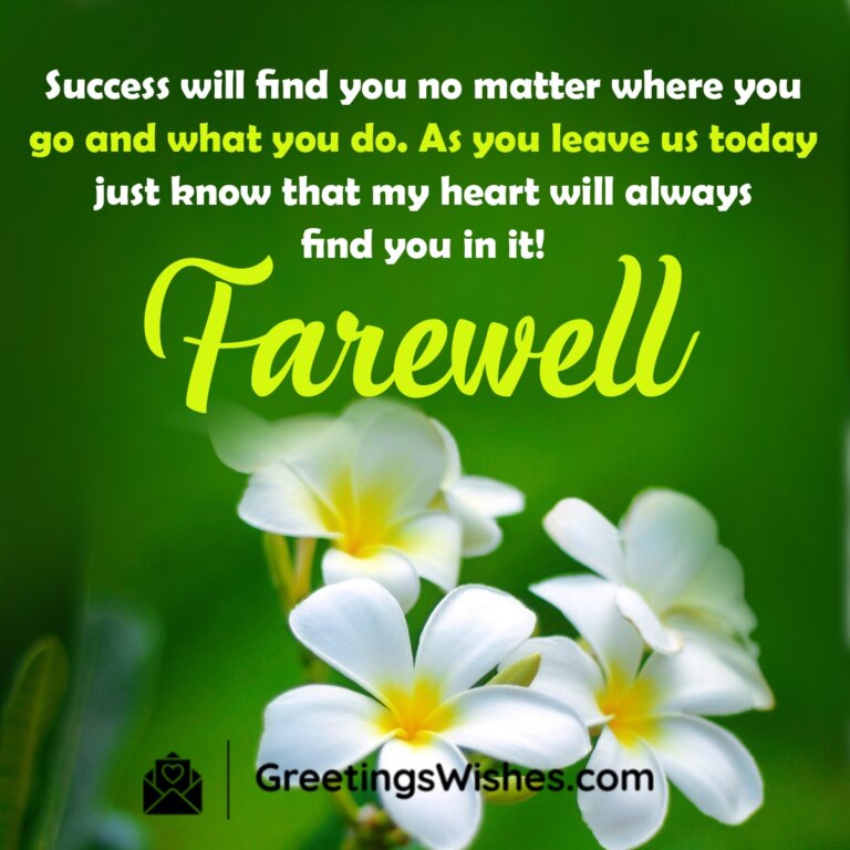 Best Farewell Wishes Messages - Greetings Wishes