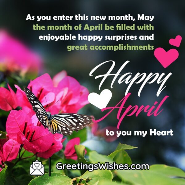 Happy April Month Wishes ( 01 April ) - Greetings Wishes