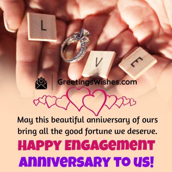 Engagement Anniversary Wishes - Greetings Wishes