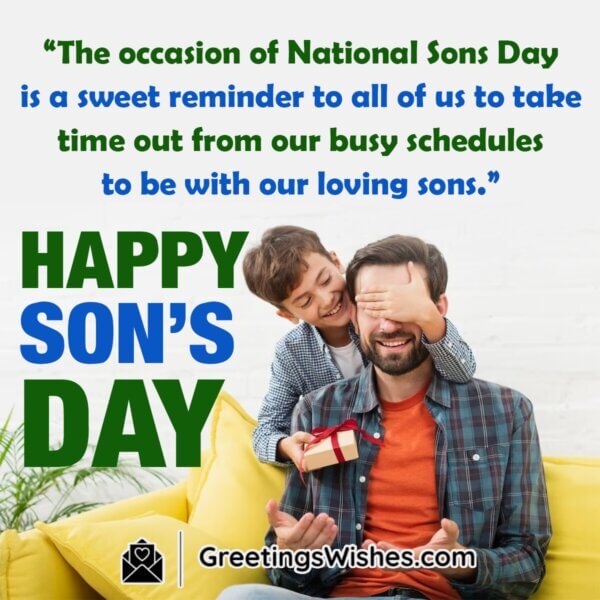 Happy National Sons Day Wishes Messages ( 4 March ) - Greetings Wishes