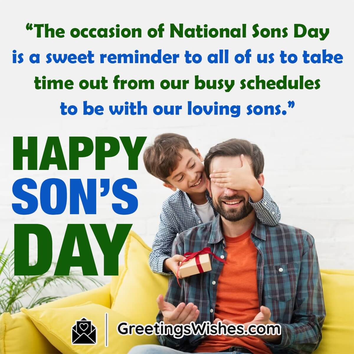 Happy National Sons Day Wishes Messages ( 4 March ) Greetings Wishes