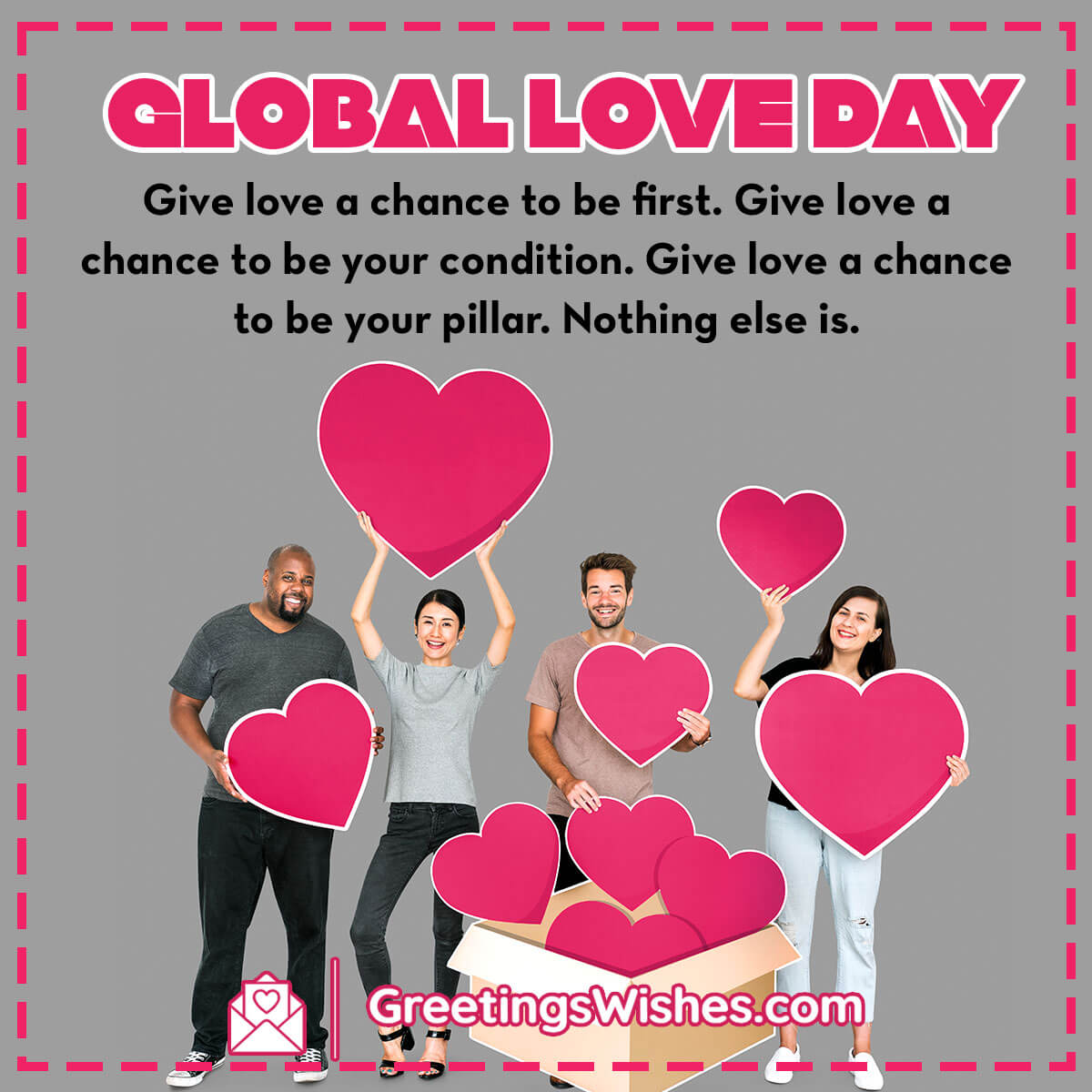 Global Love Day Greeting Card