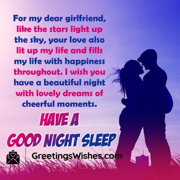 Good Night Messages for Girlfriend - Greetings Wishes