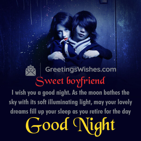 Good Night Messages to Boyfriend - Greetings Wishes