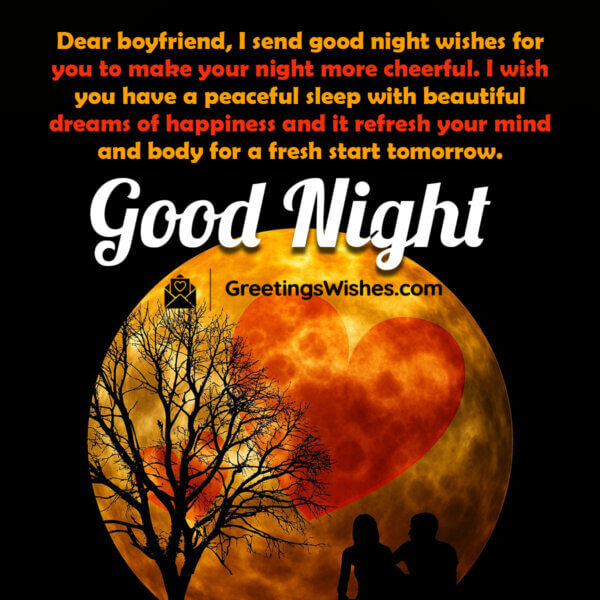 Good Night Messages to Boyfriend - Greetings Wishes