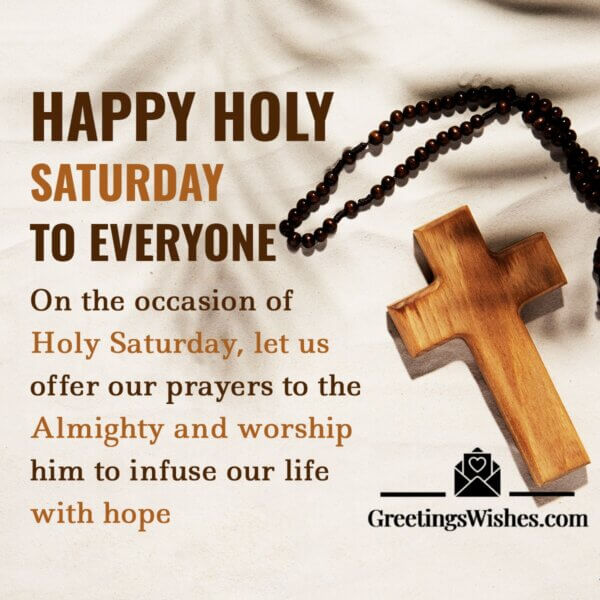 Holy Saturday Wishes Messages ( 30 March ) - Greetings Wishes