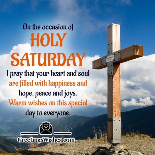 Holy Saturday Wishes Messages ( 30 March ) - Greetings Wishes