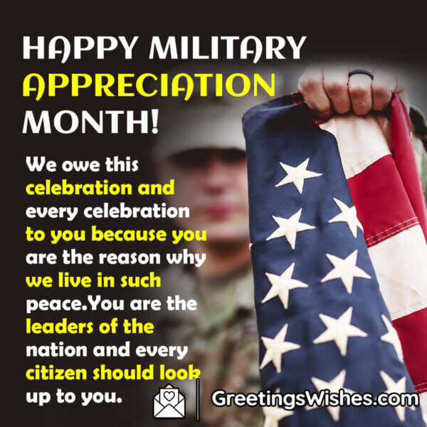 Military Appreciation Month Messages - Greetings Wishes