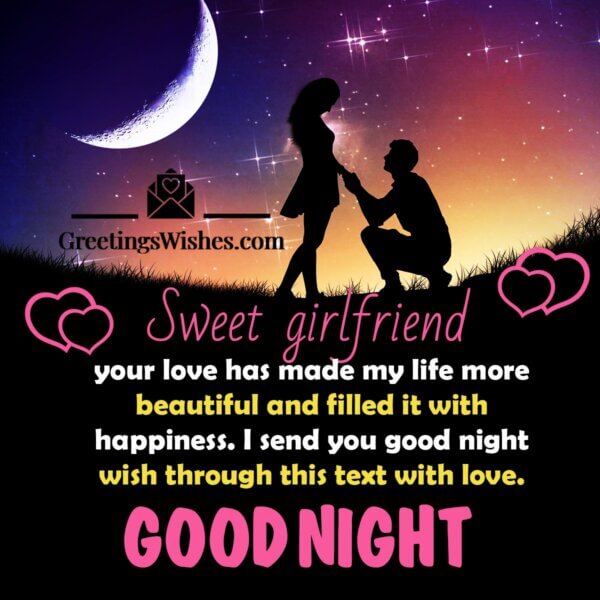 Good Night Messages for Girlfriend - Greetings Wishes