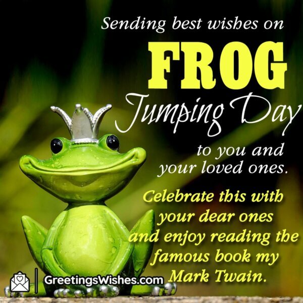 Frog Jumping Day Wishes Messages ( 13 May ) - Greetings Wishes