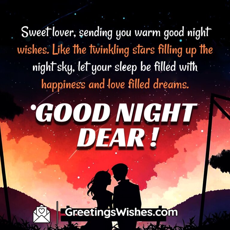 Good Night Wishes Messages to Lover - Greetings Wishes