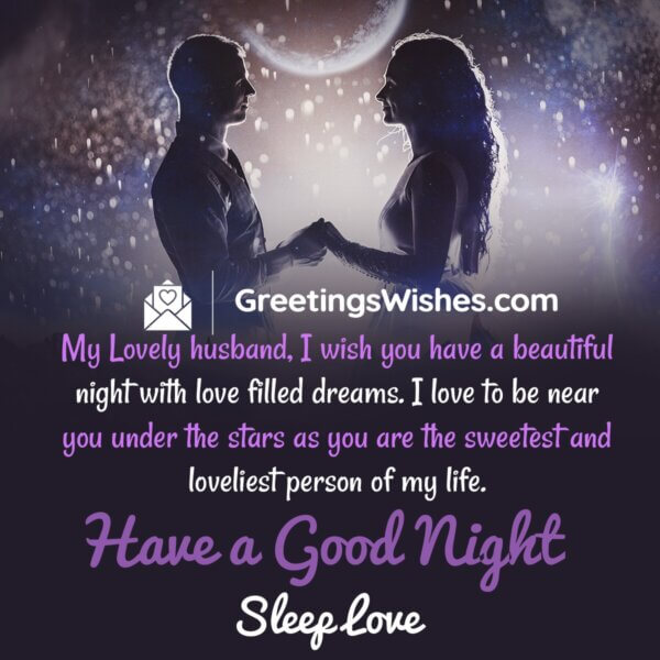 Good Night Wishes Messages to Husband - Greetings Wishes