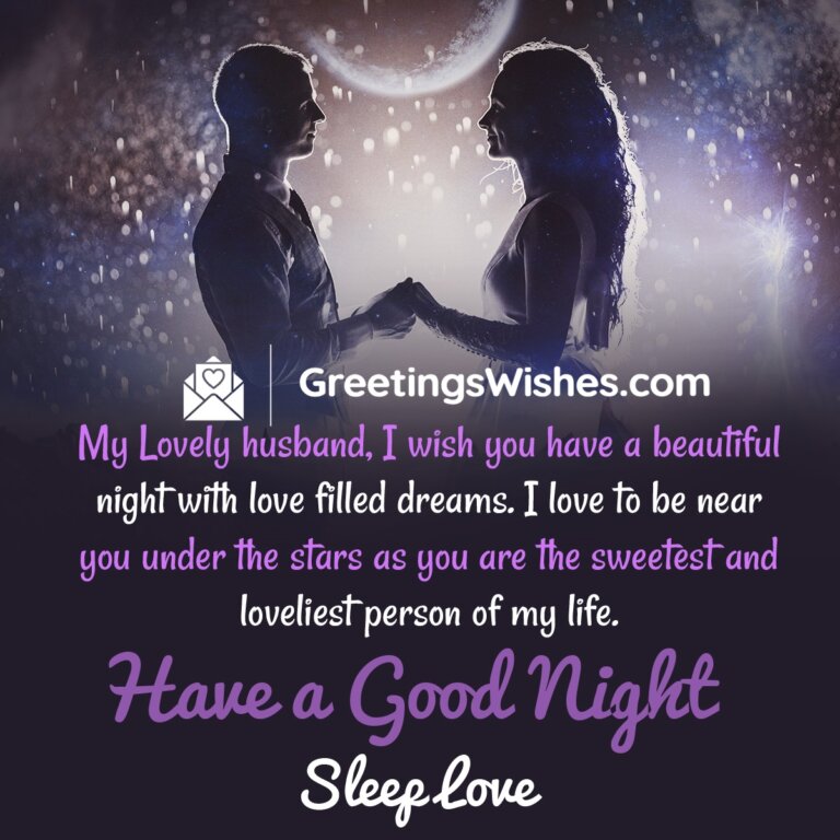 Good Night Wishes Messages to Husband - Greetings Wishes