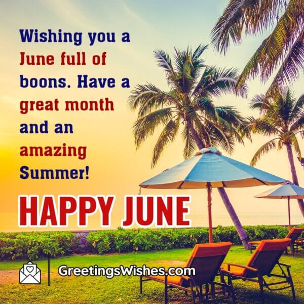 Happy June Month Wishes ( 01 June) - Greetings Wishes