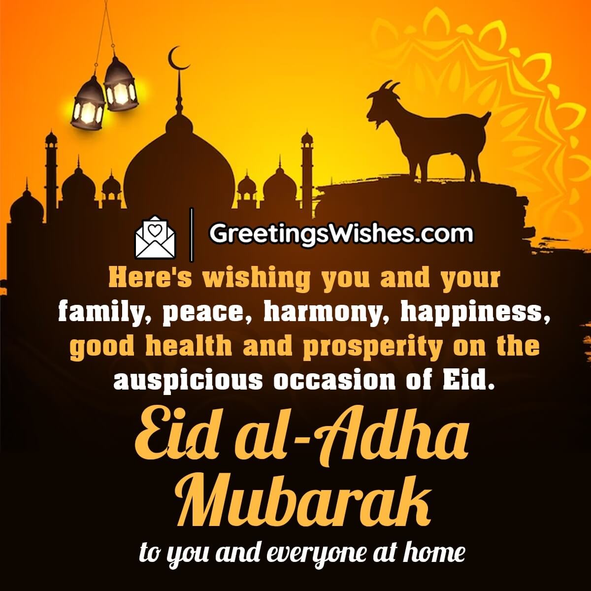 Eid Ul Adha Mubarak Wishes (28 June) - Greetings Wishes