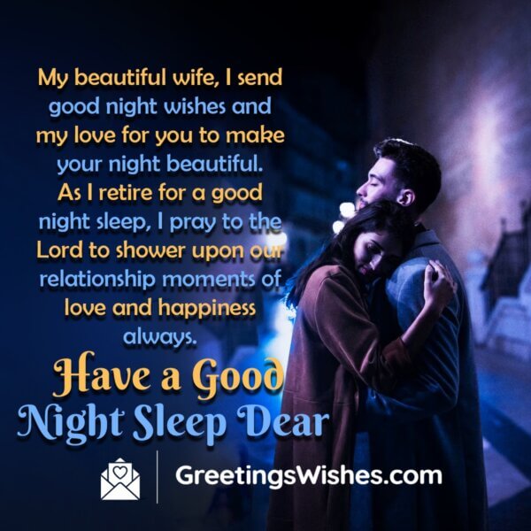 Good Night Messages to Wife - Greetings Wishes