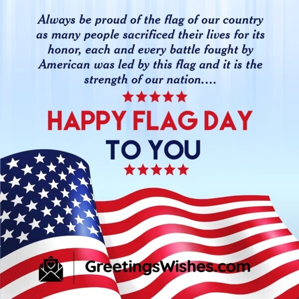 U.S.A. Flag Day Messages, Quotes ( 14th June ) - Greetings Wishes