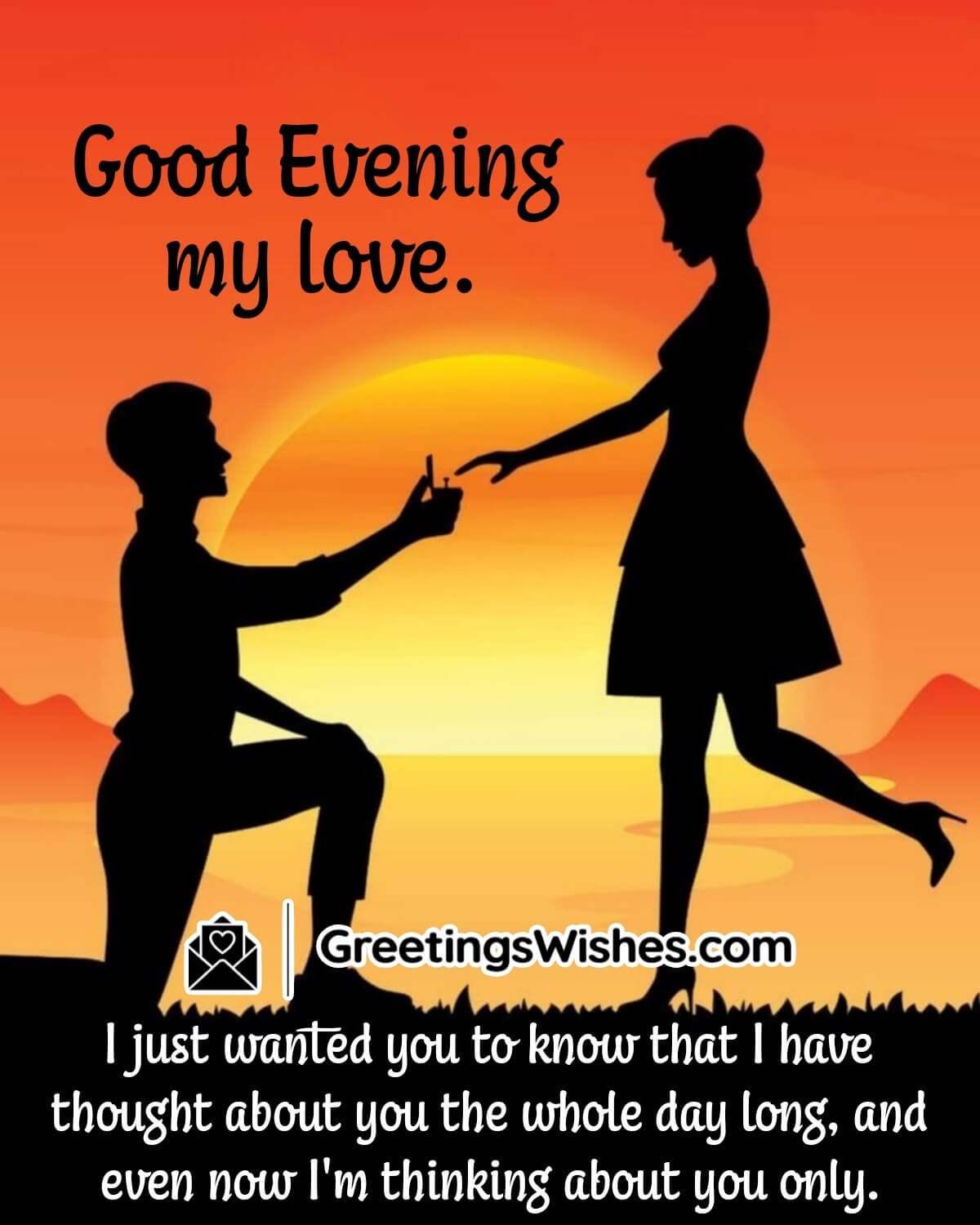 Good Evening Messages For My Love - Greetings Wishes