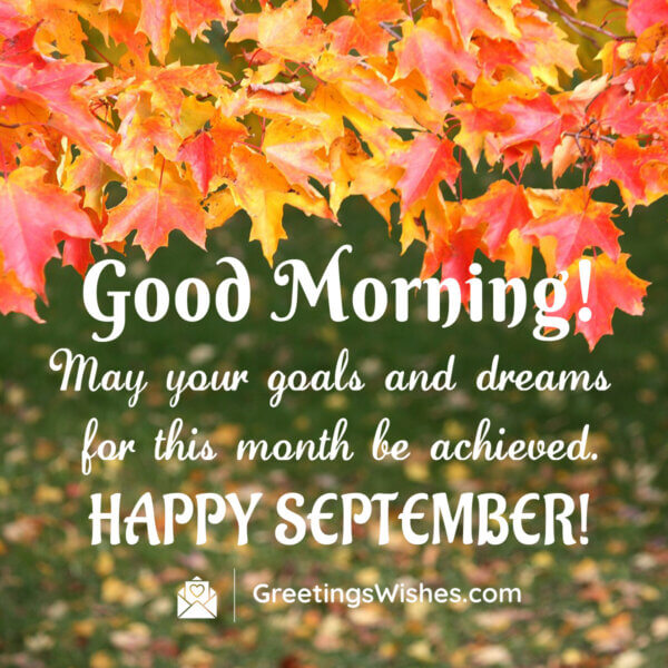 Happy September Month Wishes ( 01 Sep ) - Greetings Wishes