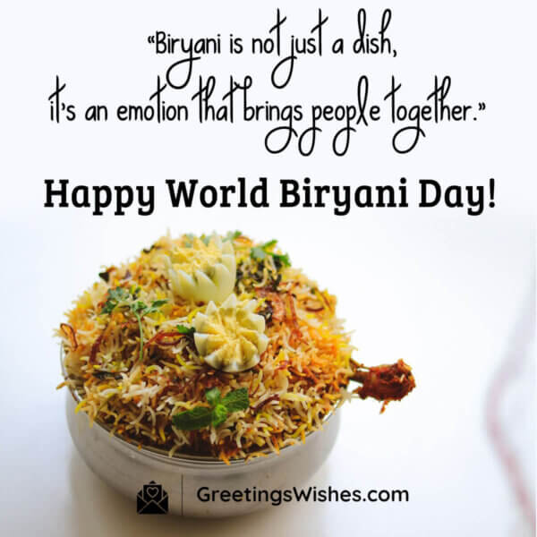 World Biryani Day (11th October) Greetings Wishes