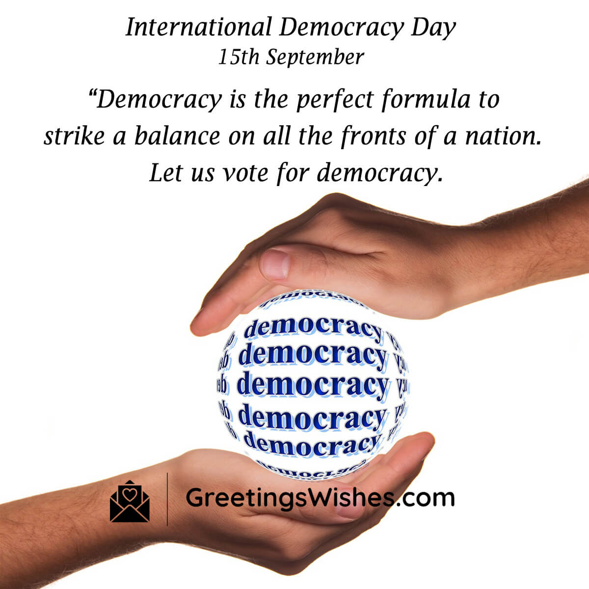 International Democracy Day Wishes (15th September) - Greetings Wishes