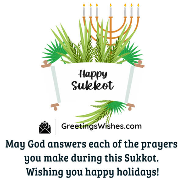 Happy Sukkot Wishes ( 16-23 October ) - Greetings Wishes