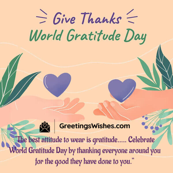 World Gratitude Day Wishes (21 September) Greetings Wishes