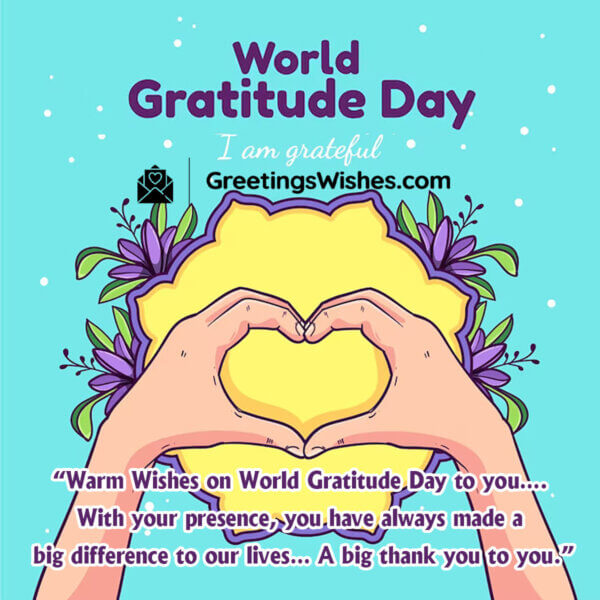 World Gratitude Day Wishes (21 September) Greetings Wishes