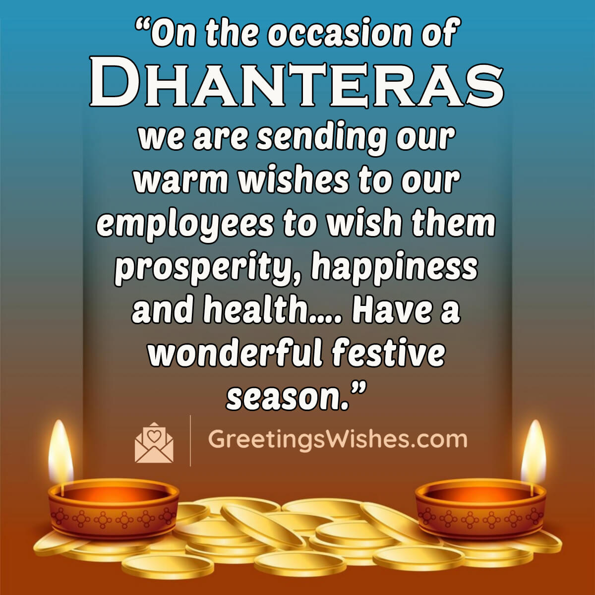 Dhanteras Greetings For Employees