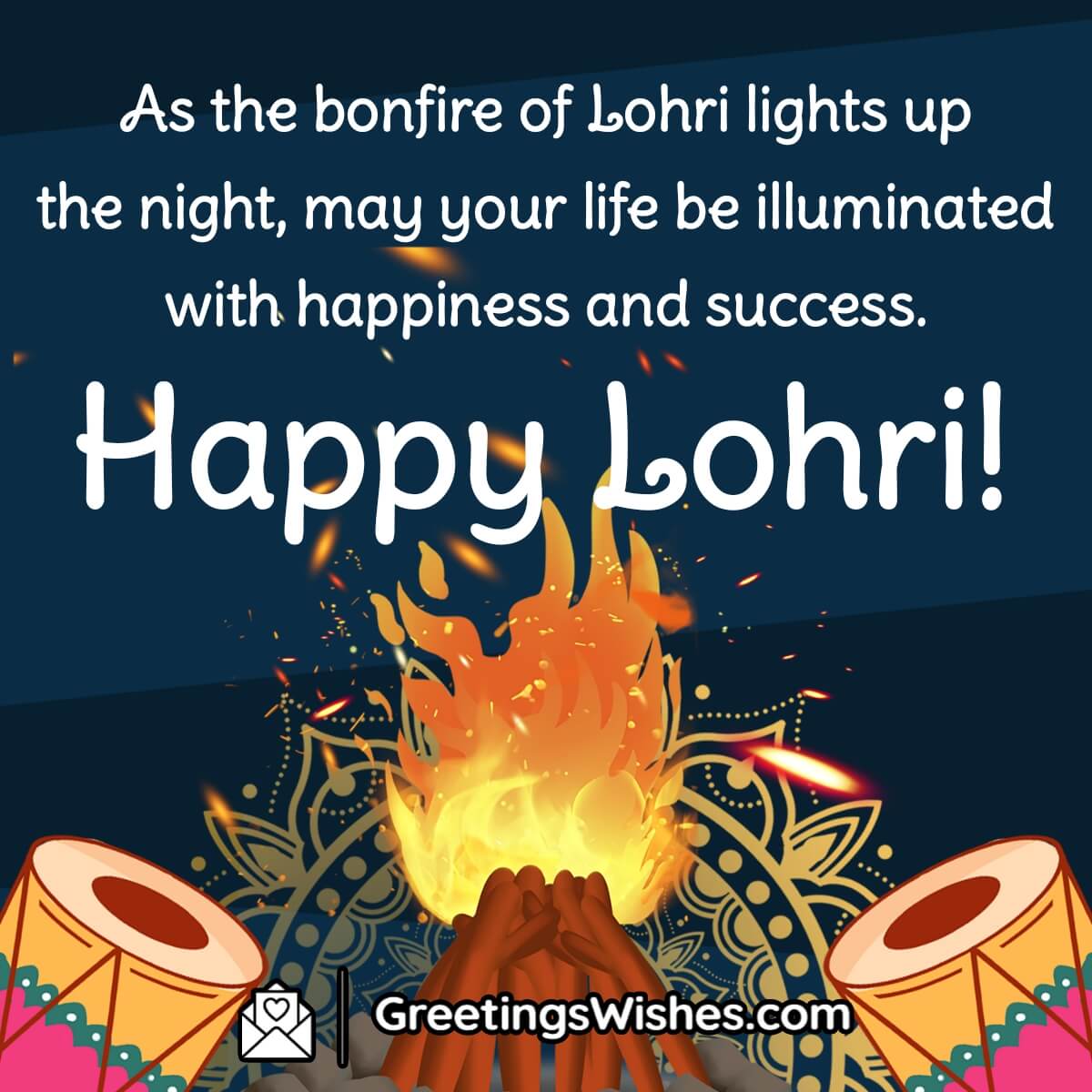 Happy Lohri Whatsapp Status Facebook Messages