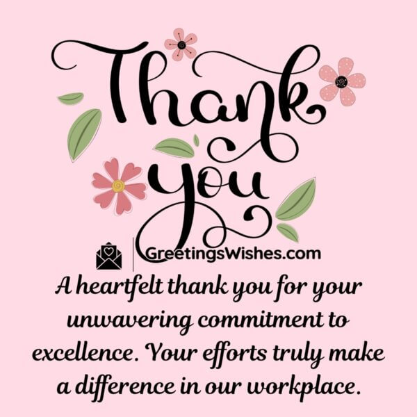 Thank You Messages for Employees - Greetings Wishes